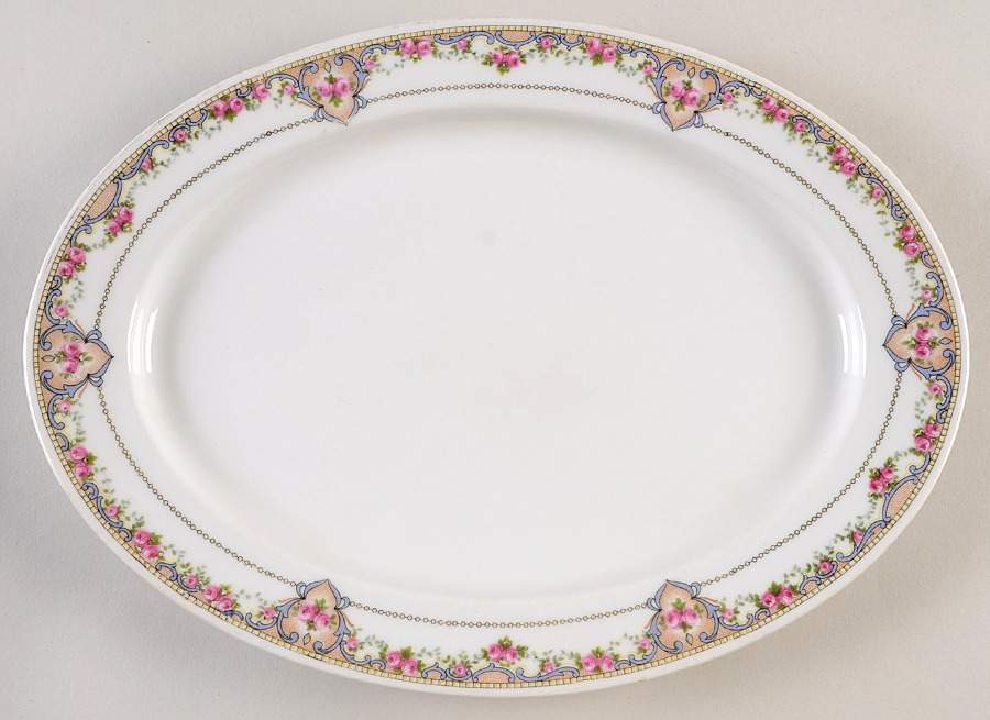 70366 White 11" Oval Serving Platter by Heinrich - H&C-1