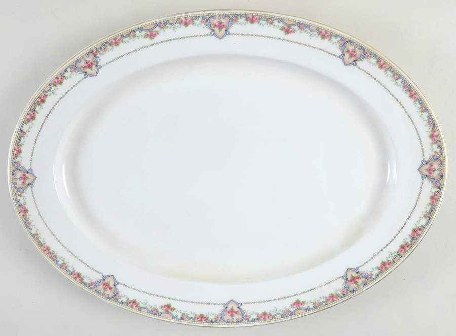 70366 White 16" Oval Serving Platter by Heinrich - H&C-1