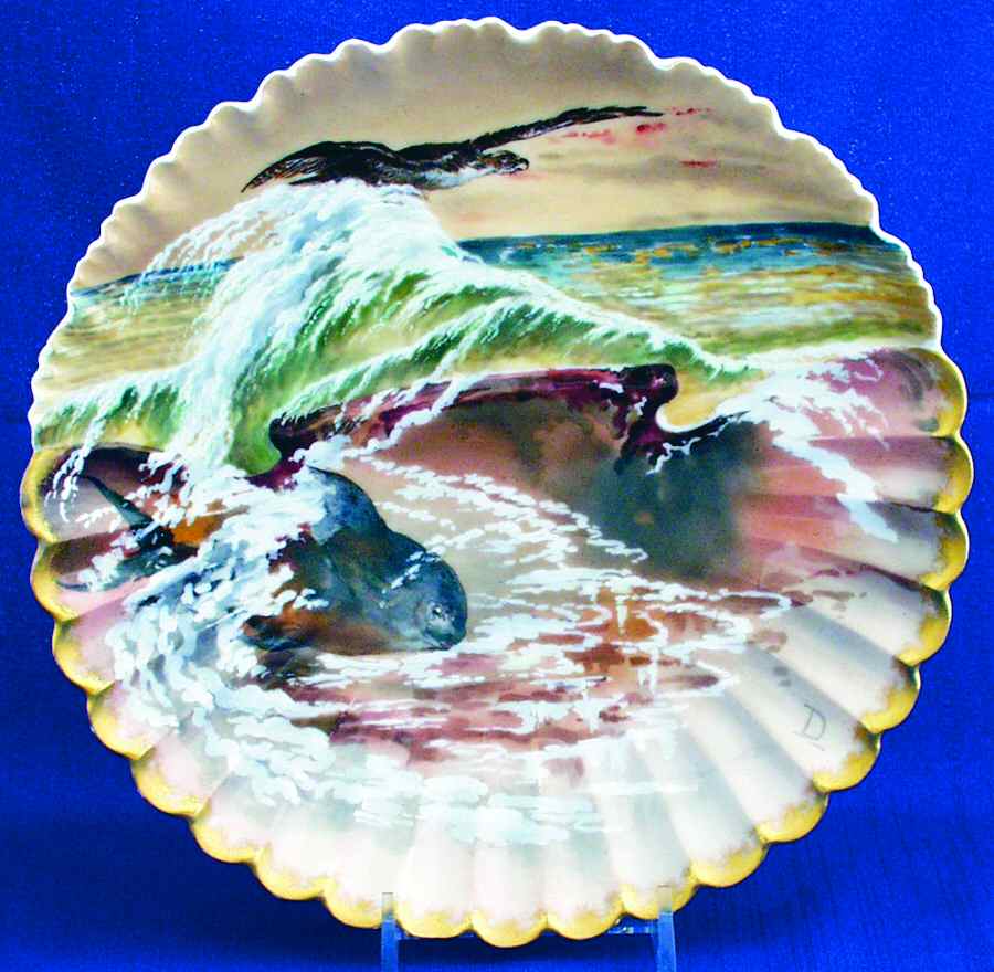 President Hayes Fish Service Fish Plate by Haviland-1