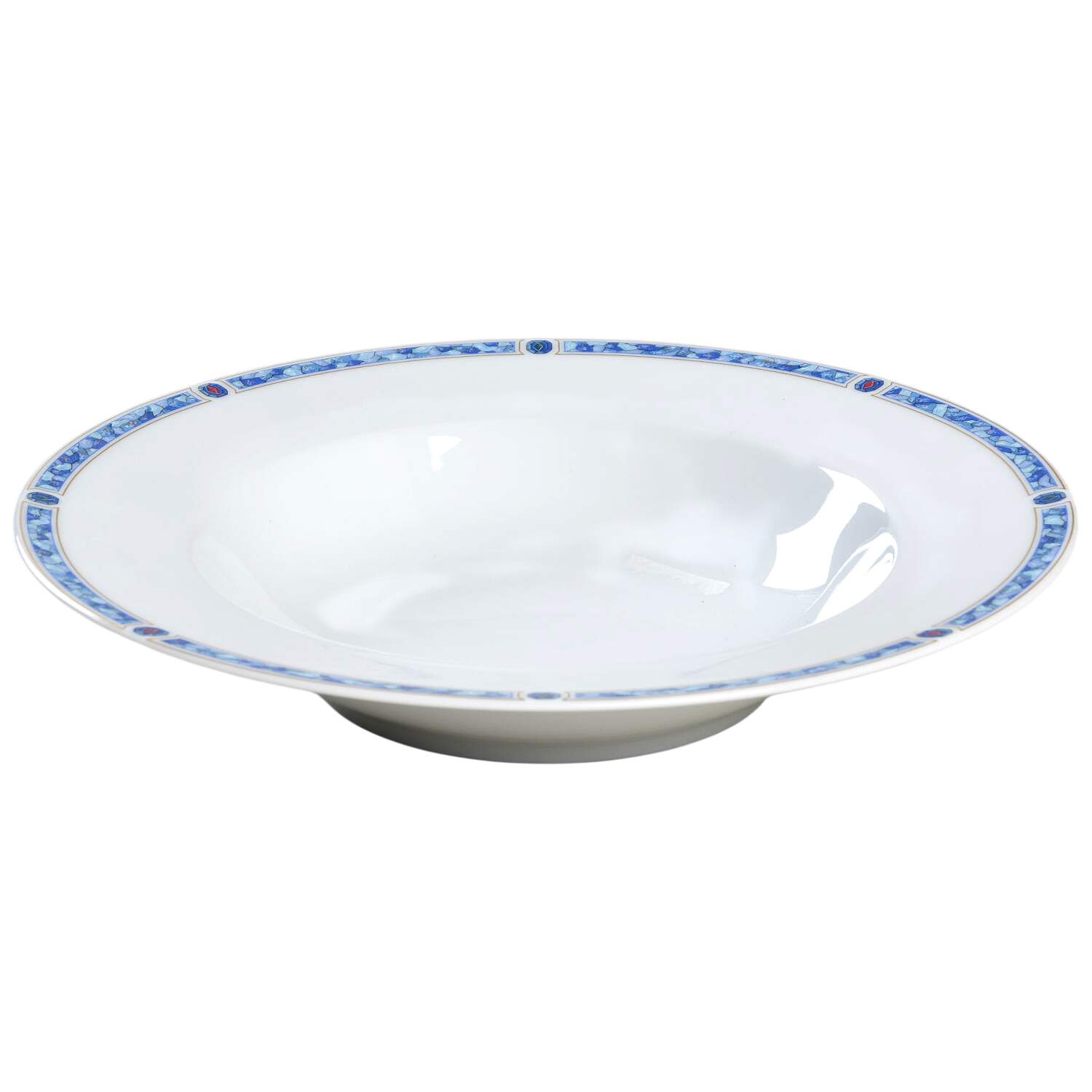 Palladin Blue (No Verge) Rim Soup Bowl by Haviland-1