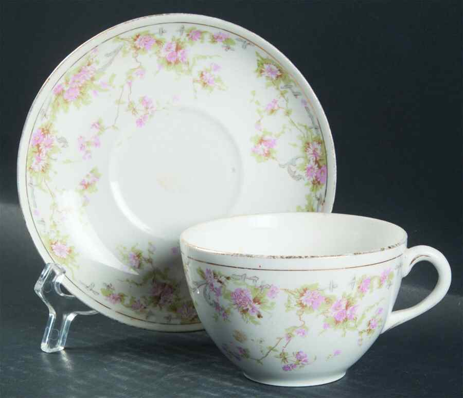 HLC3183 Flat Cup & Saucer Set by Homer Laughlin -1