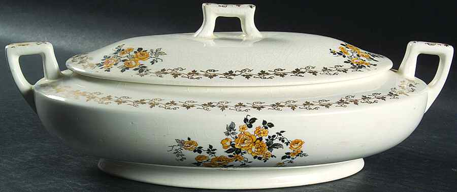 HLC3599 Oval Covered Vegetable by Homer Laughlin -1