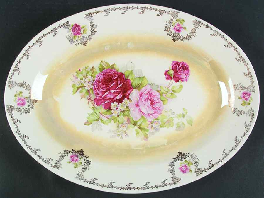 HLC2537 15" Oval Serving Platter by Homer Laughlin -1