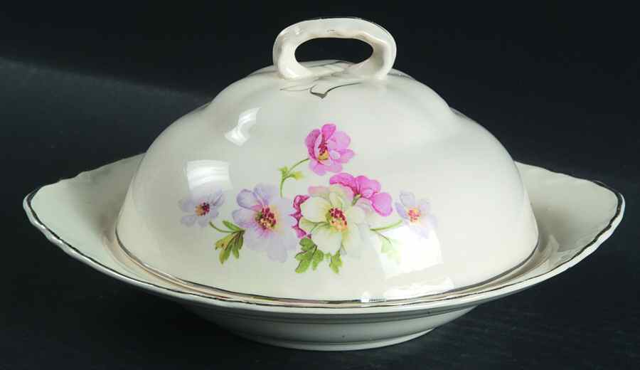HLC3191 Round Covered Butter by Homer Laughlin -1