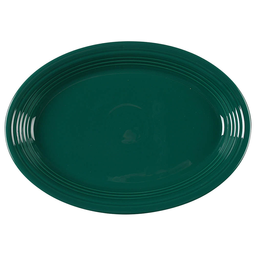 Fiesta Evergreen (Intro 2007) 13" Oval Serving Platter by Homer Laughlin -1