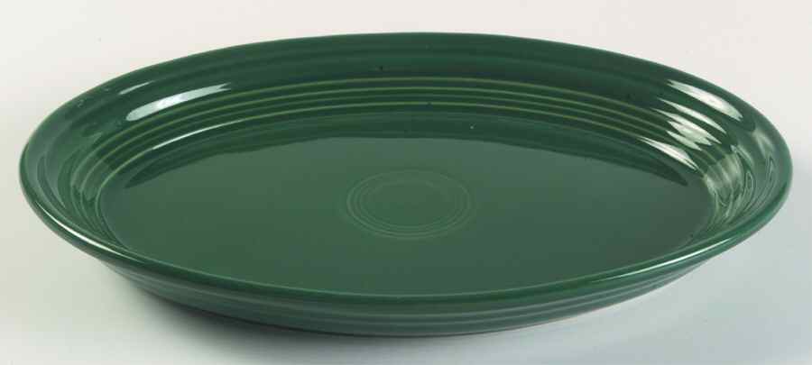 Fiesta Evergreen (Intro 2007) 9" Oval Serving Platter by Homer Laughlin -1