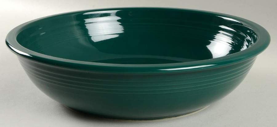 Fiesta Evergreen (Intro 2007) 12" Pasta Serving Bowl by Homer Laughlin -1