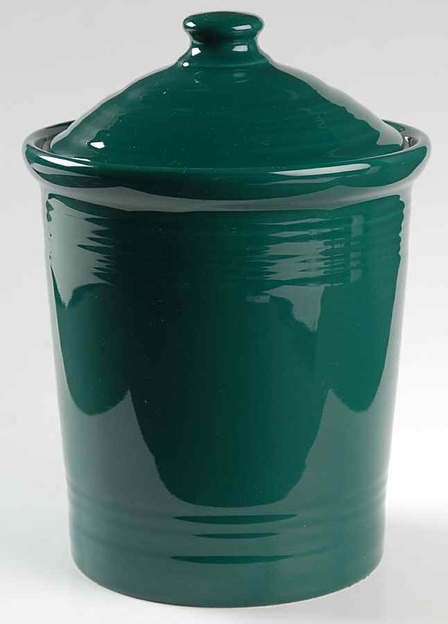 Fiesta Evergreen (Intro 2007) Medium Canister & Lid by Homer Laughlin -1