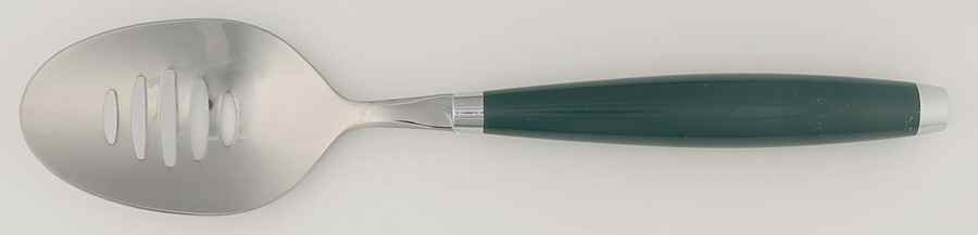 Fiesta Evergreen (Intro 2007) Pierced Tablespoon (Serving Spoon) by Homer Laughlin -1