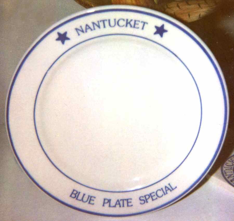Nantucket Blue Plate Special Dinner Plate by Homer Laughlin -1