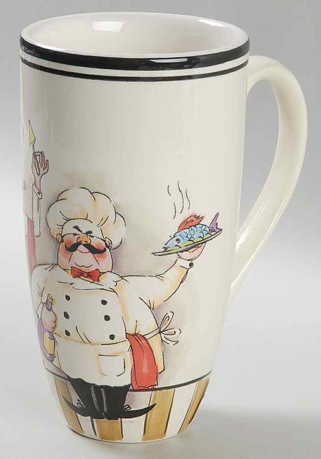 Le Chef Latte Mug by Hd Designs-1