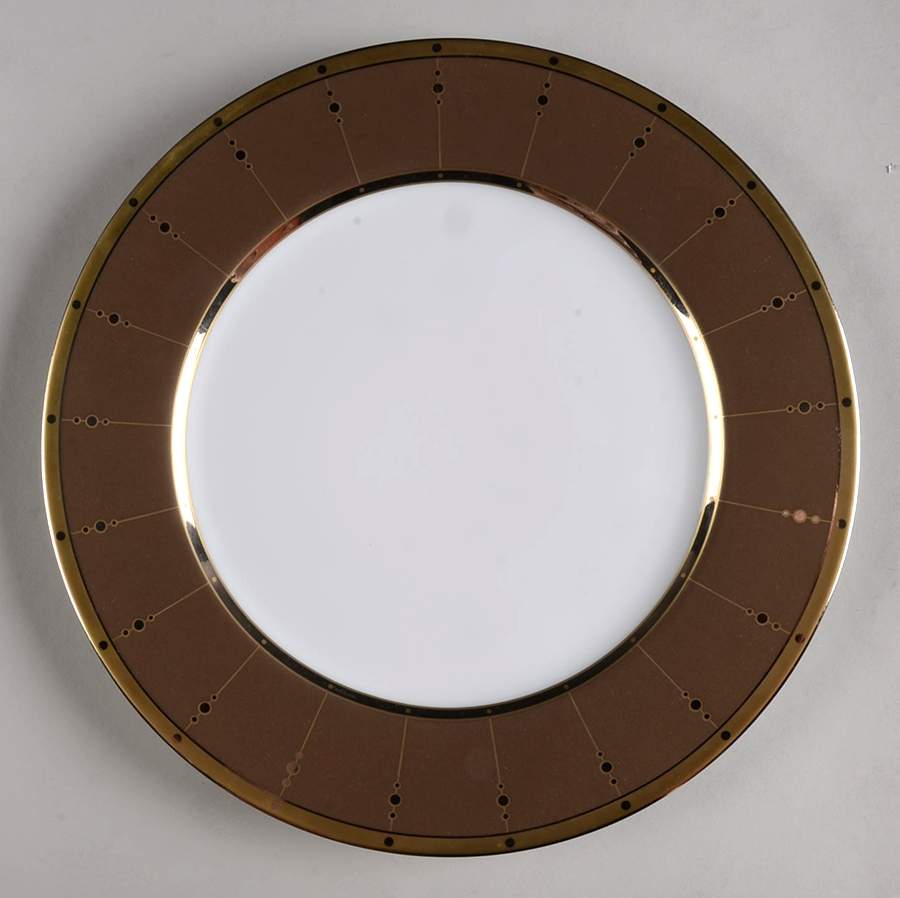 Tambour Bronze Large Dinner Plate by Haviland-1