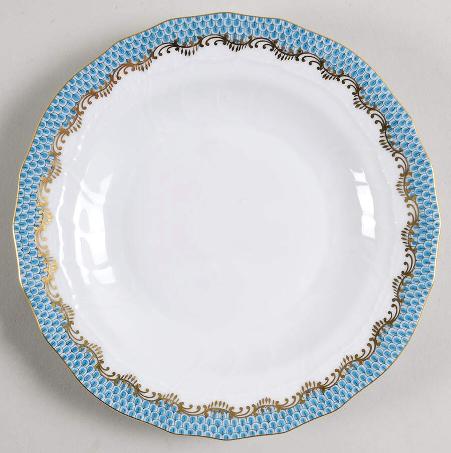 Fish Scale Dessert/Pie Plate by Herend-1