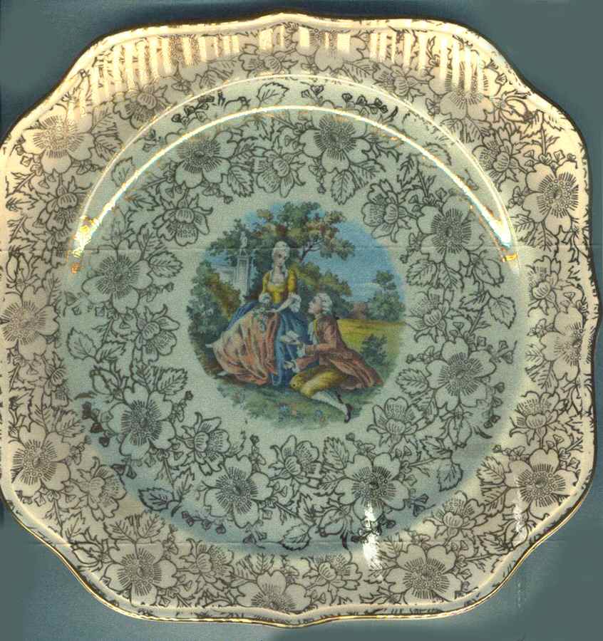 HLC3691 Square Salad Plate by Homer Laughlin -1