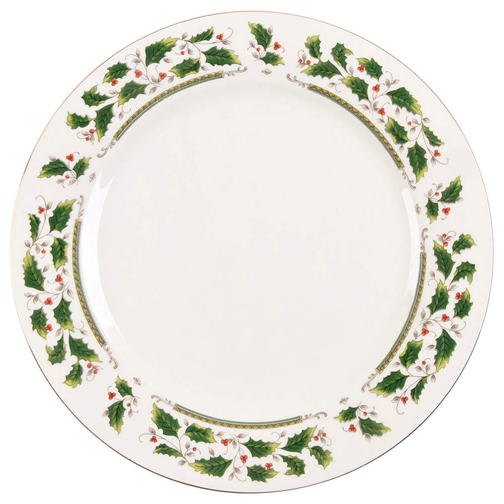 Home for the Holidays Dinner Plate by Holly Holiday-1