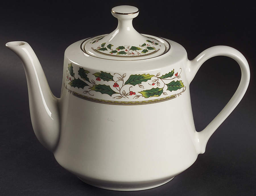 Home for the Holidays Teapot & Lid by Holly Holiday-1