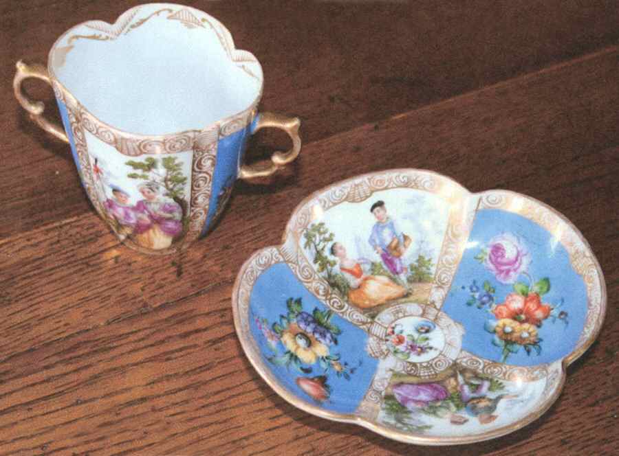 HLW1 Flat Bouillon Cup & Saucer by Helena Wolfsohn-1