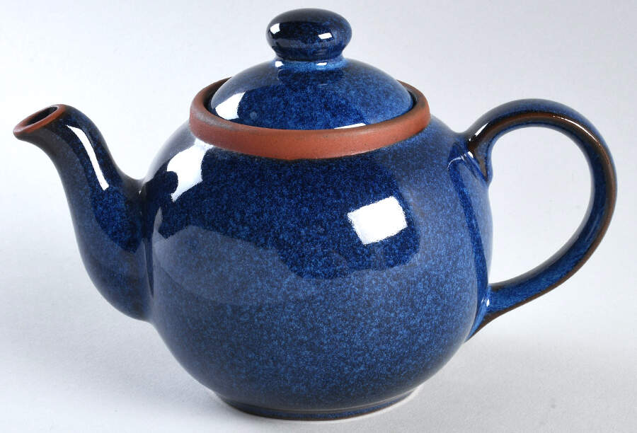 Suffolk Tableware Blue Teapot & Lid by Henry Watson-1