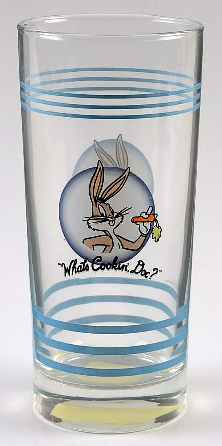 Fiesta Looney Tunes Blue 14 Oz Glassware Tumbler by Homer Laughlin -1