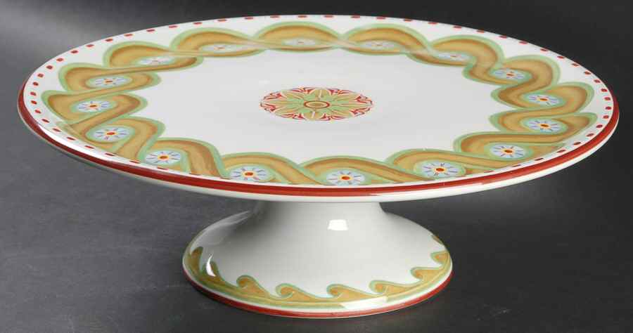 Grand Tour 12" Diameter Pedestal Cake Stand by Home James-1