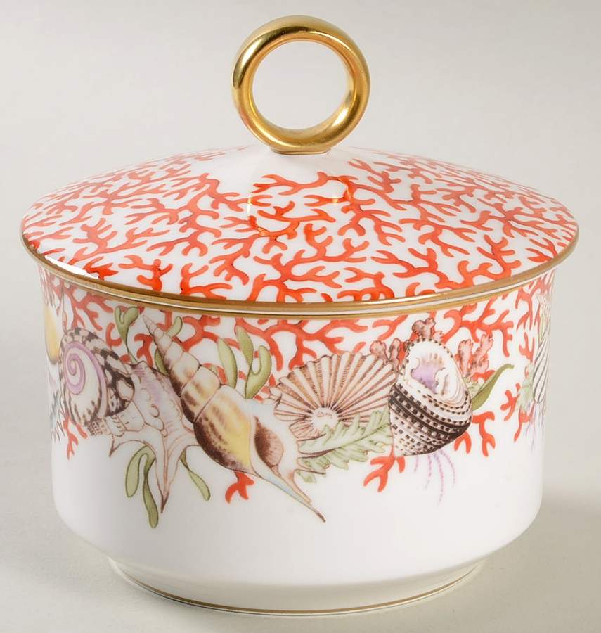Sea Treasures Sugar Bowl & Lid by Home James-1