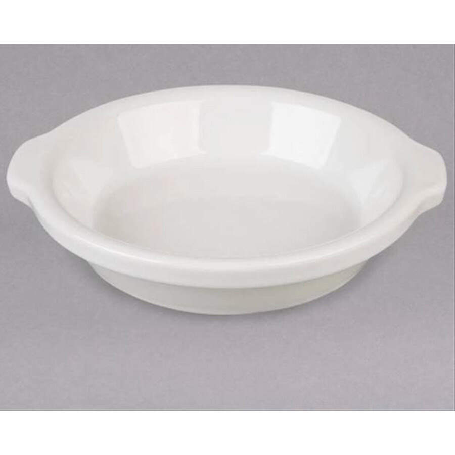 White 8" Shirred Egg Dish by Hall-1
