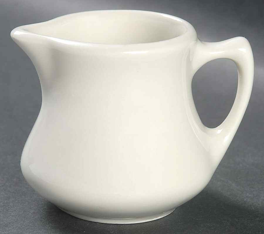 White Empire Creamer by Hall-1