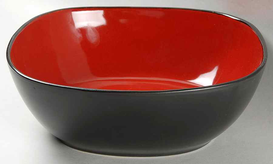 Rave Red Square 10" Mixing Bowl by Home Trends-1