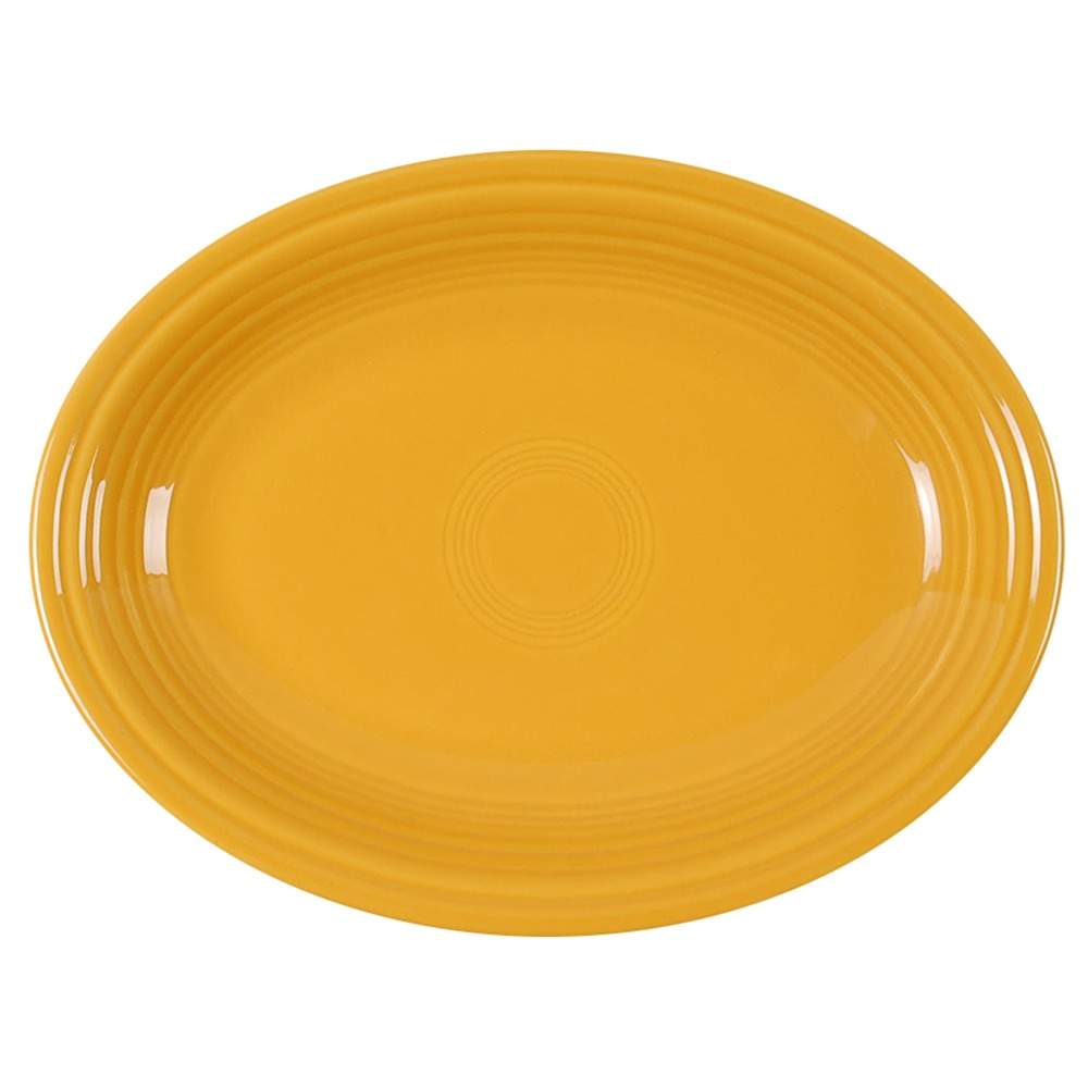 Fiesta Marigold (Intro 2008, 75th Anniversary) 11" Oval Serving Platter by Homer Laughlin -1