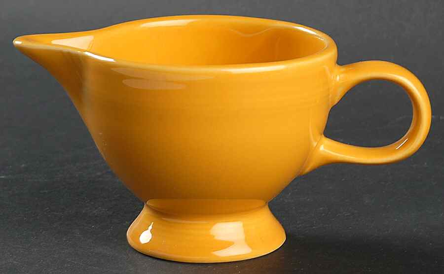 Fiesta Marigold (Intro 2008, 75th Anniversary) Individual Creamer by Homer Laughlin -1