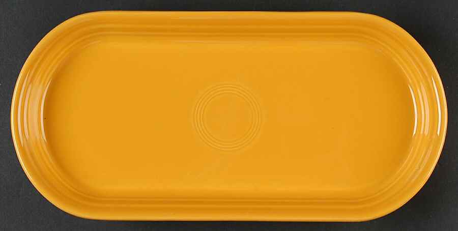 Fiesta Marigold (Intro 2008, 75th Anniversary) Bread Tray by Homer Laughlin -1