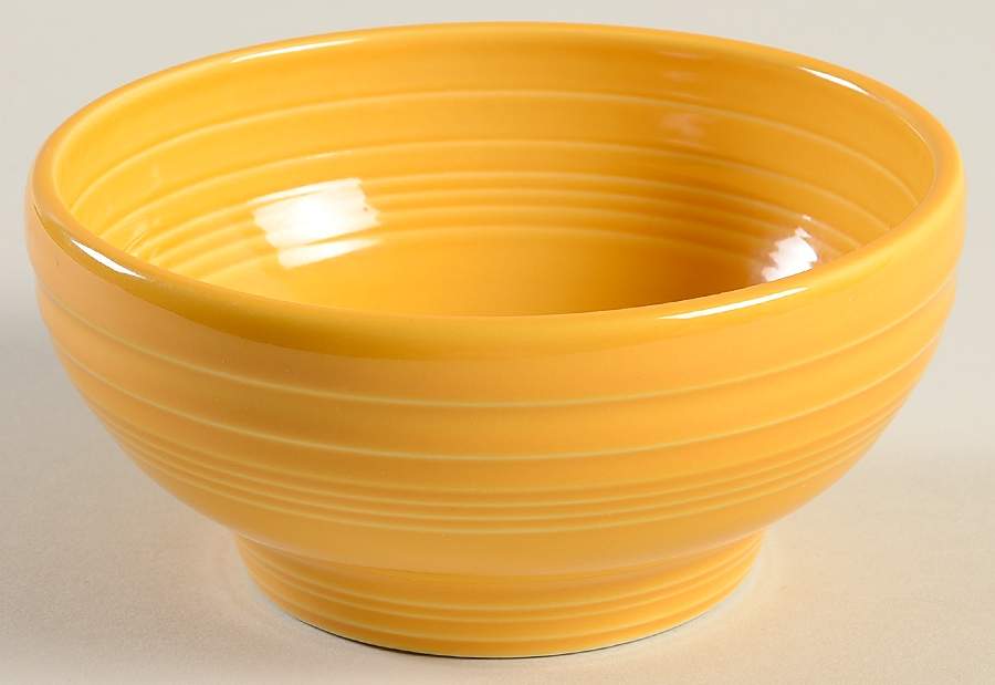 Fiesta Marigold (Intro 2008, 75th Anniversary) Rice Bowl by Homer Laughlin -1