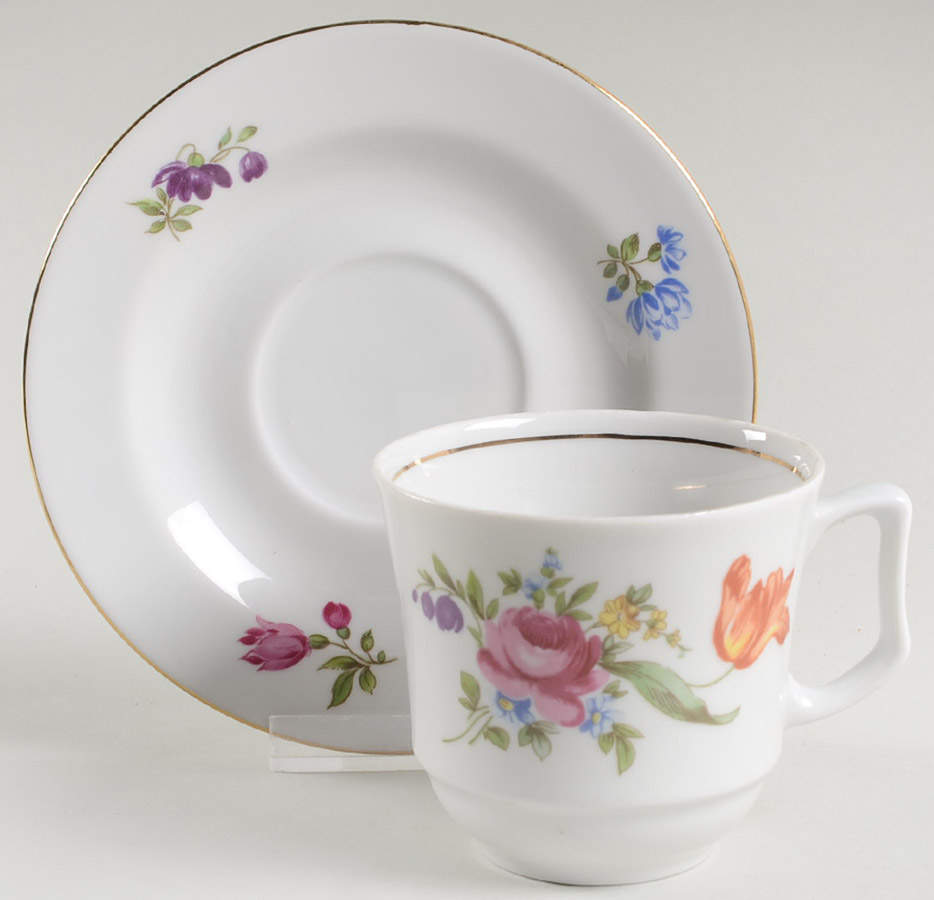 HEP54 Flat Cup & Saucer Set by Graf Von Henneberg-1