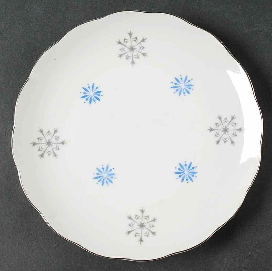 Blue Crystalline Salad Plate by Hospitality (Japan)-1