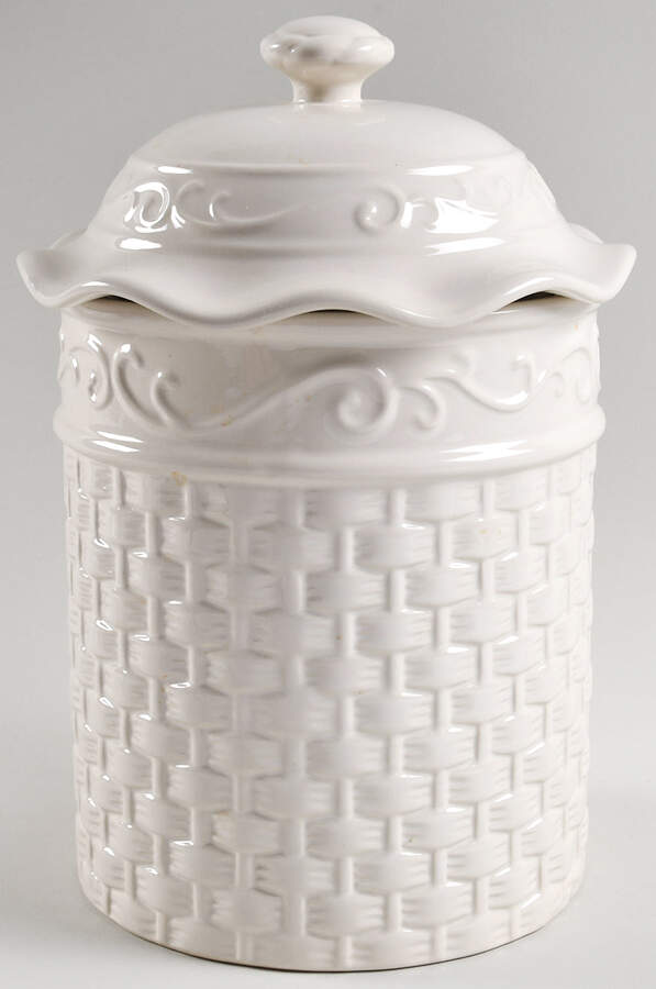 Veranda Large Canister & Lid by Home & Garden Party-1