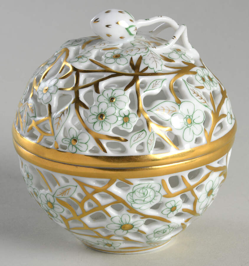 Boxes Open Work Ball-Gold - No Box by Herend-1