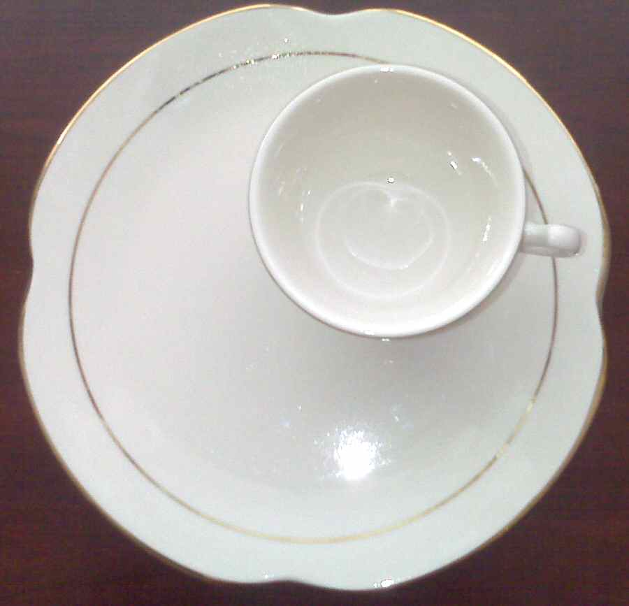 HLC2591 Snack Plate & Cup Set by Homer Laughlin -1