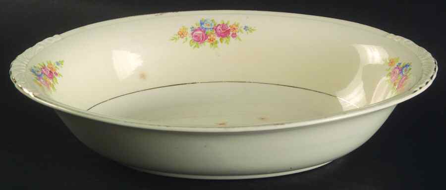 N1702 9" Oval Vegetable Bowl by Homer Laughlin -1