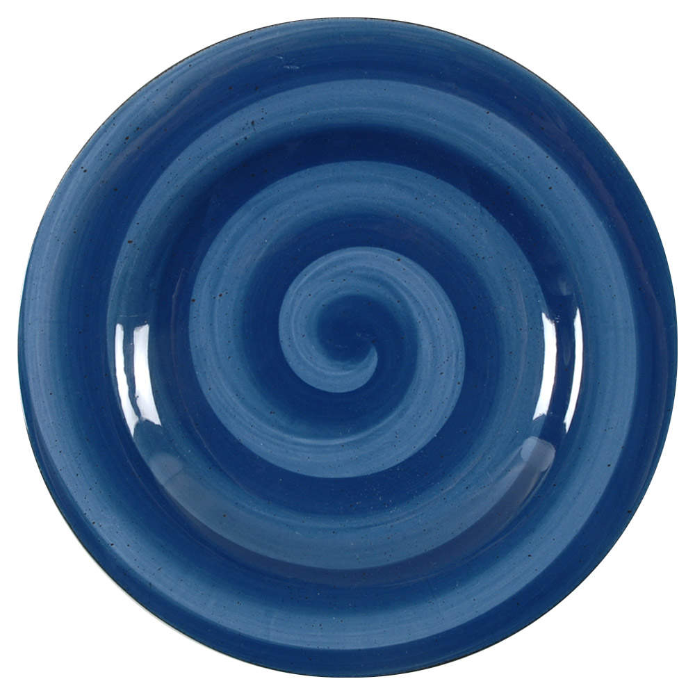Twist Blue Dinner Plate by Hausenware-1