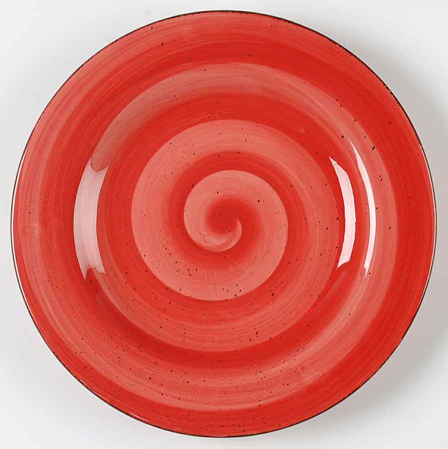 Twist Cranberry Dinner Plate by Hausenware-1
