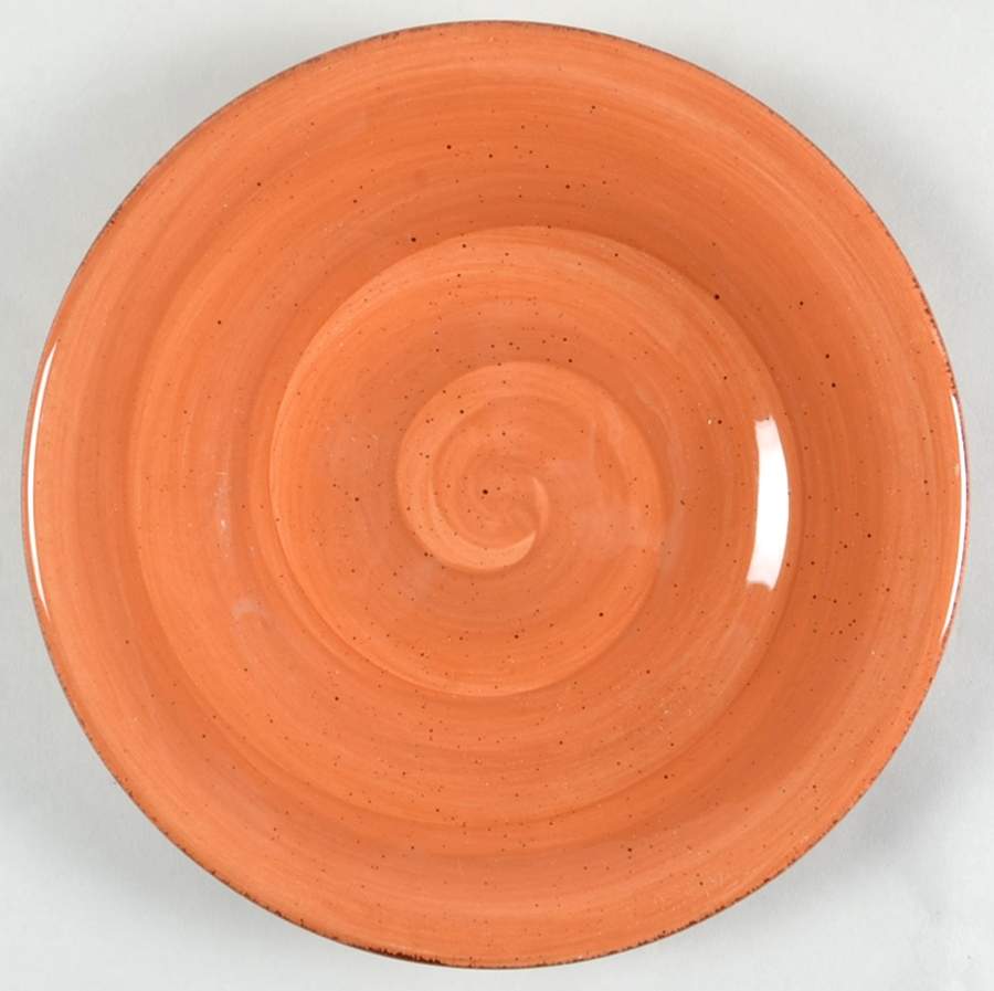Twist Orange Salad Plate by Hausenware-1