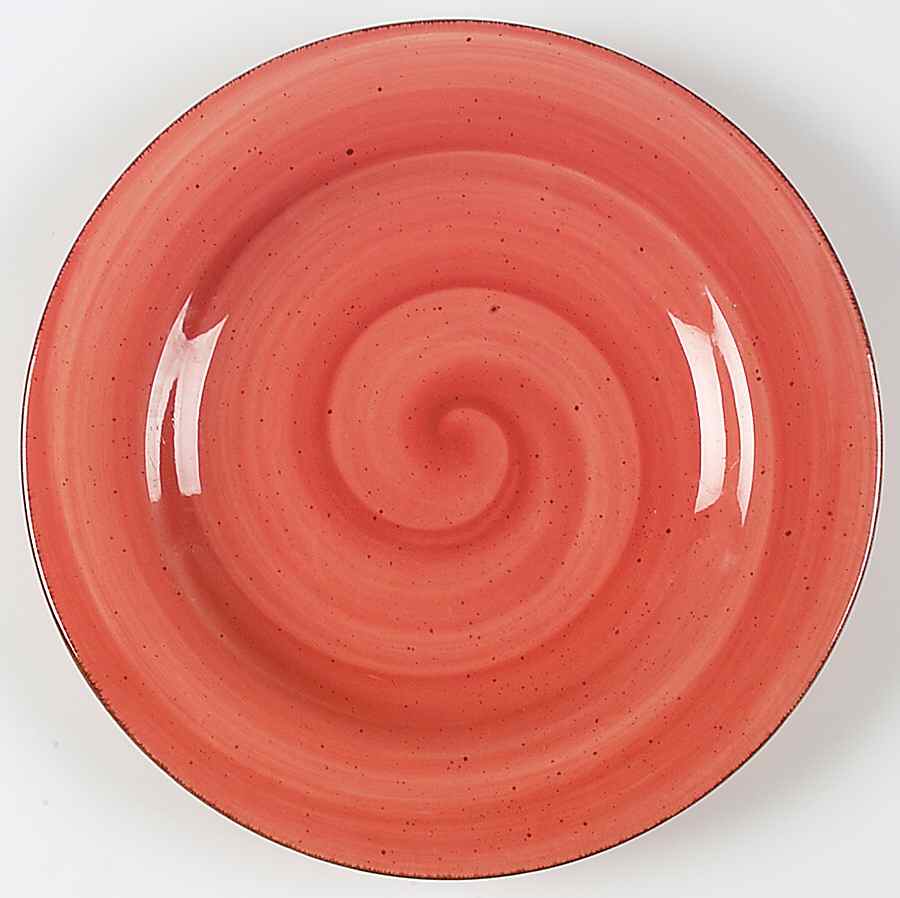 Twist Coral Dinner Plate by Hausenware-1