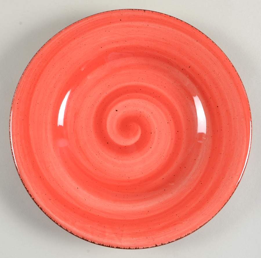 Twist Coral Salad Plate by Hausenware-1
