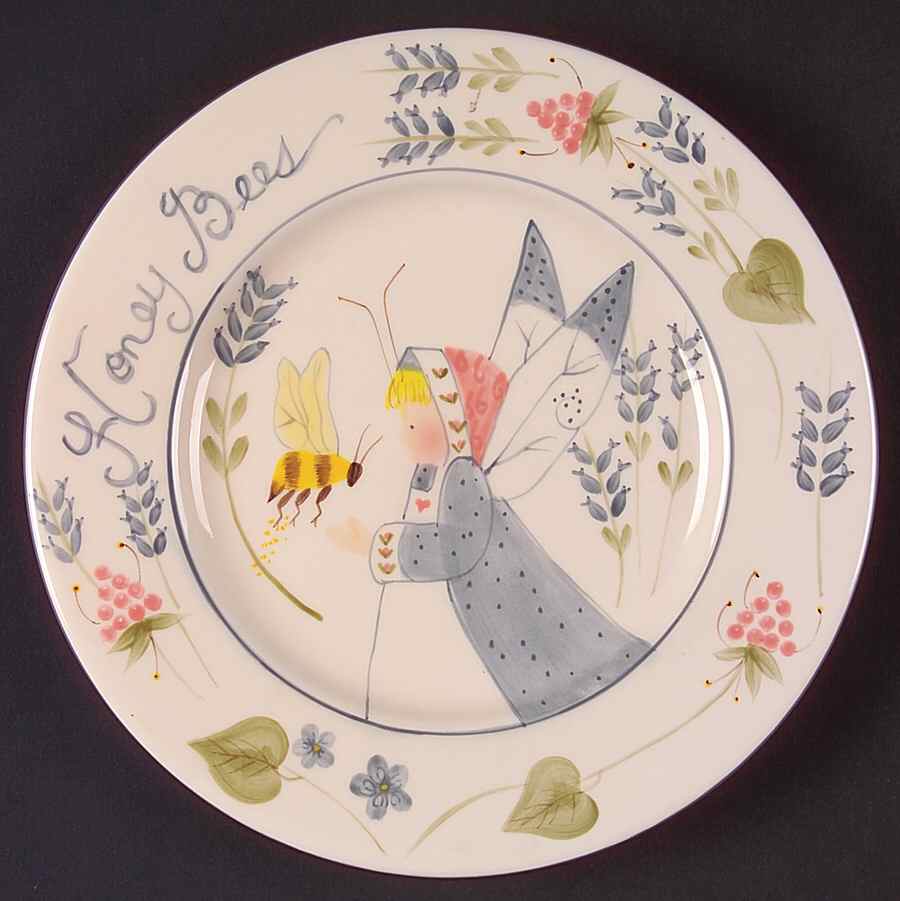 Honey Bees Salad Plate by House of Hatten-1