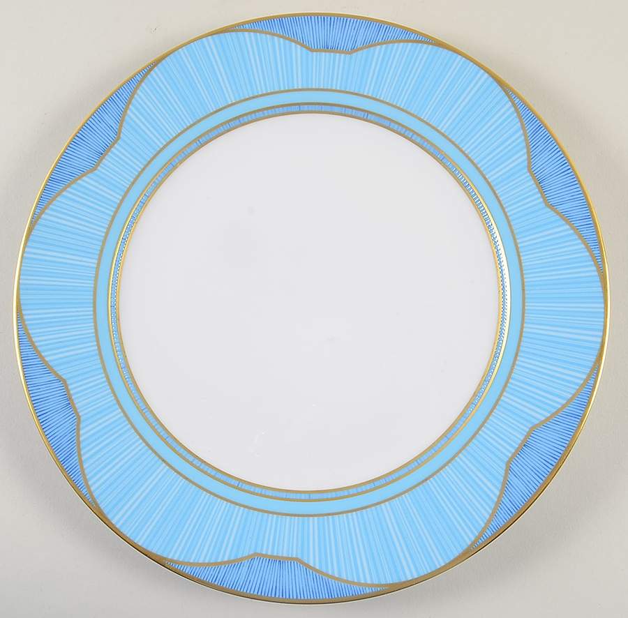 Eventails Bleu Service Plate (Charger) by Haviland-1
