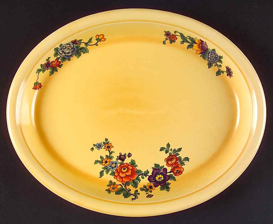 HLC3769 11" Oval Serving Platter by Homer Laughlin -1
