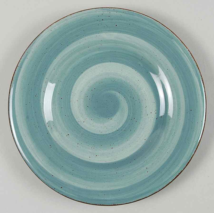 Twist Teal Salad Plate by Hausenware-1