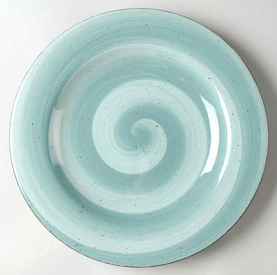 Twist Teal Dinner Plate by Hausenware-1