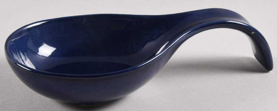 Twist Dark Blue Spoon Rest/Holder (Holds 1 Spoon) by Hausenware-1
