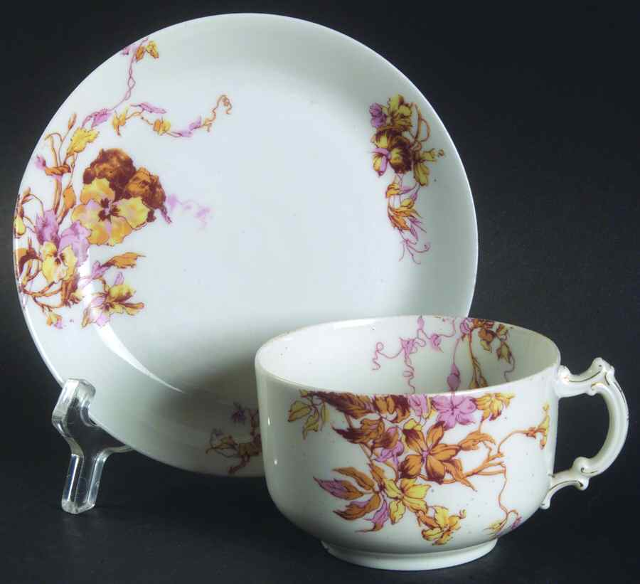 Schleiger 1152-25 Flat Cup & Saucer Set by Haviland-1